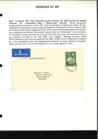 Stamp of Bermuda Bermuda 1925 to 1995 Airmail postal history collection