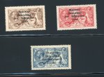 Stamp of Ireland » 1922 (Jul-Nov) Thom Overprints (T25-T41) 2s6d grey brown, 5s pale rose red and 10s dull grey-blue, mint set of singles, very fine and a scarce set of the elusive Thom overprints (Hib.T39-T41, €2'250)