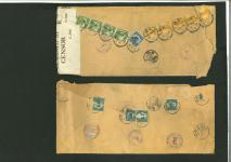 Stamp of China » Chinese Empire (1878-1949) » Chinese Republic China 1917-19 three registered covers to Chicago, USA, one Officially Sealed