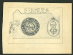 Stamp of Bermuda Bermuda three early 1950s artist eassys for unadopted designs