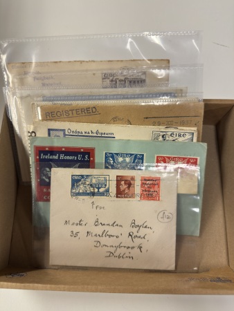 Stamp of Ireland » Collections 1930–1960 – First Day Covers. A group of eleven first day covers, comprising both commercial and philatelic examples. Condition mixed, generally fine (11).