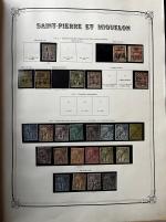 Stamp of Colonies françaises » St. Pierre et Miquelon 1885-1868, très belle collection neufs **/*/obl très