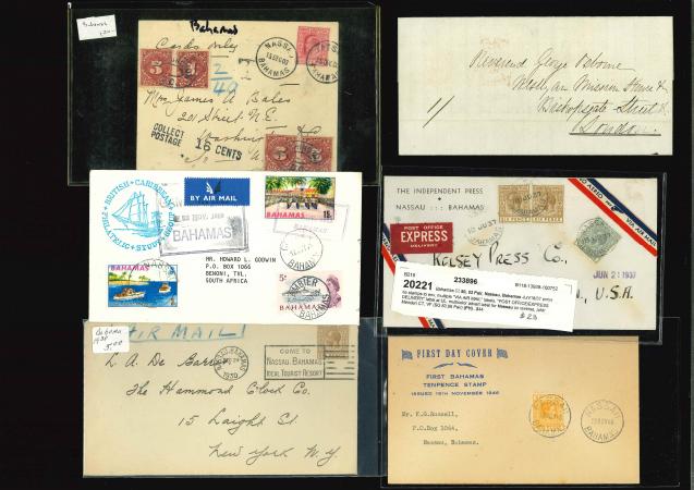 Stamp of Bahamas Bahamas 1852-72 postal history and stationery accumulation