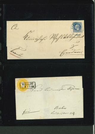 Stamp of Large Lots and Collections 1851-1953, small group of classic Europe plus Tibet, mostly postal history