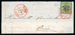 Stamp of Switzerland / Schweiz » Kantonalmarken » Genf 1847, kleiner Adler auf Briefvorderseite