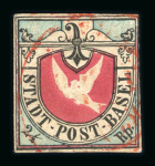 Stamp of Switzerland / Schweiz » Kantonalmarken » Basel 1845, Basler Taube