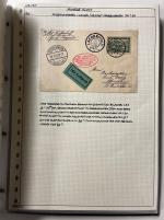 Stamp of Aerophilately » Zeppelins All World – 1928–1939 Zeppelin Post An exceptional and highly specialised collection of Zeppelin flights, neatly mounted and meticulously written up across more than 360 album pages, housed in five large ring binders. Th