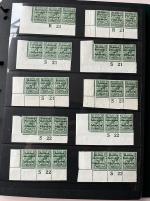 Stamp of Ireland » 1922-35 Overprint Collections 1922-1923 Control Strips: Extensive, valuable and specialised collection of controls house in green Hagner album, mostly in mint and mint nh bottom left and right corner sheet marginal horizontal strips for three, some s