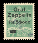 Stamp of Brazil » Collections, Lots etc. Condor private post Company : 1930, Zeppelin Michel n° Zp1/Zp8 and Zp10 all with "SPECIMEN" overprints