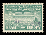 Stamp of Brazil » Collections, Lots etc. Condor private post Company : 1930, Zeppelin Michel n° Zp1/Zp8 and Zp10 all with "SPECIMEN" overprints