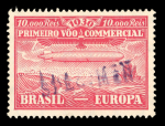 Stamp of Brazil » Collections, Lots etc. Condor private post Company : 1930, Zeppelin Michel n° Zp1/Zp8 and Zp10 all with "SPECIMEN" overprints
