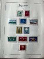 Stamp of Germany » Germany Collections and Large Lots 1949-1966, in a Schaubek album, absolutey complete