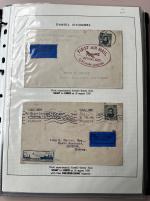 Stamp of Ireland » Airmails 1923-61 First Flights: Attractive assembly of 49 airmails usages, showing some better flights including 1933-35 Two flights Pond and Sabelli, 1937 (1.7) First Flight Dublin to Douglas, Isle of Man, 1939 (5.6) First Fligh