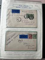 Stamp of Ireland » Airmails 1924–32 First Flights – Ireland to Great Britain and Europe. An attractive and well-presented assembly of 48 airmail covers and cards, comprising approximately 18 First Flights Belfast–Liverpool, 5 Galway–London, 26 Galw