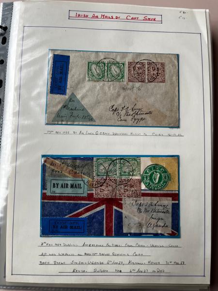 Stamp of Ireland » Airmails 1926–32 Irish Airmails – Captain A. G. Smye. An attractive and extensive assembly of 56 flight covers, all addressed to Captain Smye, encompassing a wide range of destinations including Australia, Bahamas, Burma, Corsica