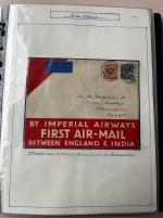 Stamp of Ireland » Airmails 1929–2006 Irish Flights – Eclectic Assembly. An attractive and meticulously presented group of 41 flight covers, mounted and written up on album pages, featuring a wide range of destinations. Highlights include flights t