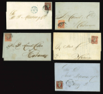 Stamp of Cuba » Spanish Dominion 1855-60, The local mail service of Havana overprints, an outstanding collection of ten genuine covers