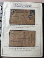 Stamp of Ireland » GB Used In Ireland 1874–1922 Registered Envelopes Used in Ireland. An attractive and carefully mounted assembly of over 125 registered envelopes, neatly written up on album pages. The collection displays an extensive range of sizes and typ