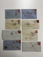 Stamp of Great Britain » Collections 1855-1900, accumulation of postal history in a small box