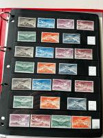 Stamp of Ireland » Airmails 1948–1965 Airmail Stamps. A large, duplicated, and highly specialised collection/accumulation of mint and used material, including singles, blocks (mint and used), and several large blocks up to 30. The selection all val