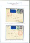 Stamp of Ireland » Airmails 1937-1945 Zeppelin & OAT Flights: Attractive assembly of 19 airmails usages, showing some better flights including five Zeppelin Flights, to Bathurst, Gambia, West Africa, plus twelve OAT flights, mixed to very fine, a s