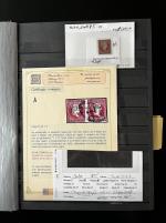 Stamp of Cuba » Spanish Dominion 1855-56, study lot of ”Y 1/4” surcharge on the watermarked 2 reales stamp used for the local mail service of Havana.
