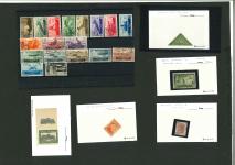 Stamp of Large Lots and Collections 1852-1945 Divers lot of odds and ends including Canada 1851 Cartier 10c blue imperforated used single, Newfoundland SG 3, SG 17, SG36 unused singles, Hong Kong SG 32 used, France Airmails, Bolivia imperforates, Columbia 