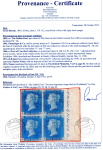 Stamp of Great Britain » 1840 2d Blue (ordered by plate number) 1840 2d.blue, Pl.1, FK-GL, a magnificent marginal inscriptional