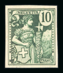 Stamp of Switzerland / Schweiz » Schweiz ab 1907 Kleine Zusammenstellung von 24 Proben und Essais