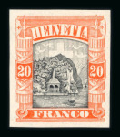Stamp of Switzerland / Schweiz » Schweiz ab 1907 Kleine Zusammenstellung von 24 Proben und Essais