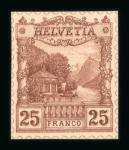 Stamp of Switzerland / Schweiz » Schweiz ab 1907 Kleine Zusammenstellung von 24 Proben und Essais