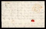 Stamp of Great Britain » 1840 1d Black and 1d Red plates 1a to 11 1841, Great Britain, 1d black  pl.1B, BA, incoming letter from Malta