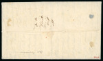 Stamp of Switzerland / Schweiz » Sitzende Helvetia Ungezähnt » Münchner Druck, 1. Auflage 1855, 40 Rp. blassgelbgrün, 1. Münchner Druckperiode, in Mischfrankatur mit 40 Rp. grün, 3. Münchner Druckperiode