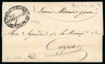 Stamp of Switzerland / Schweiz » Vorphilatelie Schweiz 1803 (03.10), Kanton Waadt, Faltbrief von Nyon nach Coppet