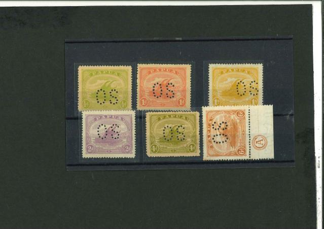 Stamp of Papua Officials: 1908-32, mint & used (mostly used with good to very good cancels) collection of Lakatoi official issues on pages