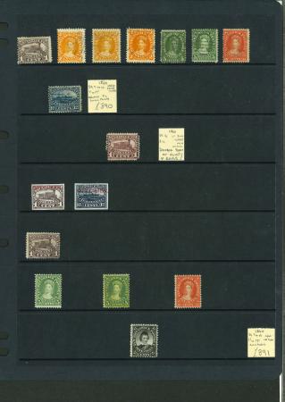 Stamp of Canada » Canada and Provinces Collections Canada Provinces, 1860-1940s, good collection on 21 pages.