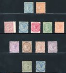 Stamp of Jamaica 1860-83, small mint/unused group