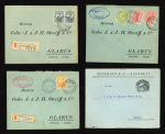 Stamp of Romania » Later Issues 1898–1914 Romania – Group of 16 commercial covers sent abroad, each bearing different postal rates and frankings