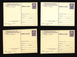 Stamp of Romania » Postal Stationery 1956 Group of 24 different acknowledgment stationery illustrated cards ("Advice of Delivery") II