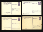 Stamp of Romania » Postal Stationery 1956 Group of 24 different acknowledgment stationery illustrated cards ("Advice of Delivery") II