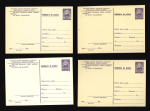 Stamp of Romania » Postal Stationery 1956 Group of 24 different acknowledgment stationery illustrated cards ("Advice of Delivery") II