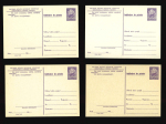 Stamp of Romania » Postal Stationery 1956 Group of 24 different acknowledgment stationery illustrated cards ("Advice of Delivery") III