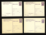 Stamp of Romania » Postal Stationery 1956 Group of 24 different acknowledgment stationery illustrated cards ("Advice of Delivery") III