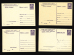 Stamp of Romania » Postal Stationery 1956 Group of 24 different acknowledgment stationery illustrated cards ("Advice of Delivery") III