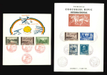 Stamp of Romania » Later Issues 1937/39 Six souvenirs bearing special postmarks of various events