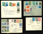 Stamp of Romania » Later Issues 1930-1936 Group of 6 covers and cover fronts bearing various philatelic frankings