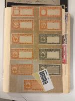 Stamp of Indian States » Mewar Revenues: Collection of Court Fee stamps incl. archive ledge with 11 imperf. proofs