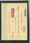 Stamp of Japan » 1875, Cherry Blossoms Changed colours/sizes, with syllabics 1884, 30 sen bright violet, syllabic 3 (JSCA 48) with pair 50 sen Koban issue on envelope to Italy.