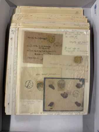 Stamp of Indian States » Cochin 1892-49, collection of postal history written up on album pages