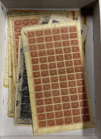 Stamp of Indian States » Travancore Travancore Group of mint sheets incl. SG1 and SG2